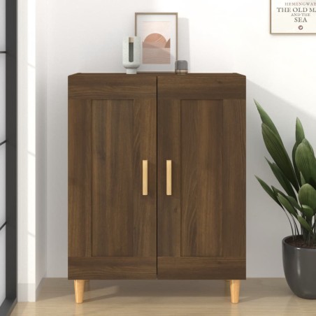 vidaXL Aparador madera contrachapada marrón roble 69,5x34x90 cm