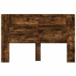 vidaXL Cabecero de cama con luz LED roble ahumado 160x16,5x103,5 cm vidaXL Cabecero de cama con luz LED roble ahumado 160x16,5x103,5 cm