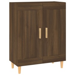 vidaXL Aparador madera contrachapada marrón roble 69,5x34x90 cm