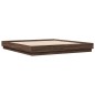 vidaXL Estructura de cama madera de ingeniería marrón roble 180x200 cm vidaXL Estructura de cama madera de ingeniería marrón roble 180x200 cm