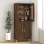 vidaXL Aparador madera contrachapada marrón roble 69,5x34x90 cm vidaXL Aparador madera contrachapada marrón roble 69,5x34x90 cm