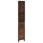 vidaXL Biombo separador de 3 paneles madera paulownia marrón oscuro vidaXL Biombo separador de 3 paneles madera paulownia marrón oscuro