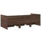 vidaXL Tumbona con cajones madera ingeniería roble marrón 90x190 cm