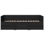 vidaXL Tumbona con cajones madera de ingeniería negro 100x200 cm vidaXL Tumbona con cajones madera de ingeniería negro 100x200 cm