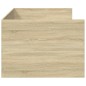 vidaXL Tumbona con cajones madera ingeniería roble Sonoma 90x190 cm