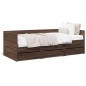 vidaXL Tumbona con cajones madera ingeniería roble marrón 75x190 cm vidaXL Tumbona con cajones madera ingeniería roble marrón 75x190 cm