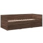 vidaXL Tumbona con cajones madera ingeniería roble marrón 75x190 cm vidaXL Tumbona con cajones madera ingeniería roble marrón 75x190 cm