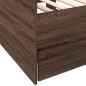 vidaXL Tumbona con cajones madera ingeniería roble marrón 75x190 cm vidaXL Tumbona con cajones madera ingeniería roble marrón 75x190 cm