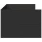 vidaXL Tumbona con cajones madera de ingeniería negro 75x190 cm vidaXL Tumbona con cajones madera de ingeniería negro 75x190 cm