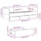 vidaXL Tumbona con cajones madera de ingeniería negro 75x190 cm vidaXL Tumbona con cajones madera de ingeniería negro 75x190 cm