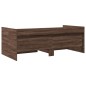 vidaXL Tumbona con cajones madera ingeniería roble marrón 90x190 cm vidaXL Tumbona con cajones madera ingeniería roble marrón 90x190 cm