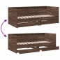 vidaXL Tumbona con cajones madera ingeniería roble marrón 90x190 cm vidaXL Tumbona con cajones madera ingeniería roble marrón 90x190 cm