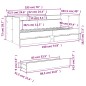 vidaXL Tumbona con cajones madera ingeniería roble marrón 90x190 cm vidaXL Tumbona con cajones madera ingeniería roble marrón 90x190 cm