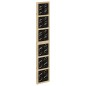 vidaXL Biombo separador 3 paneles madera maciza Paulownia marrón negro vidaXL Biombo separador 3 paneles madera maciza Paulownia marrón negro