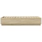 vidaXL Estructura de cama madera de ingeniería roble Sonoma 100x200 cm