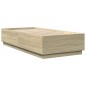 vidaXL Estructura de cama madera de ingeniería roble Sonoma 100x200 cm