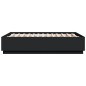 vidaXL Estructura de cama madera de ingeniería negra 120x190 cm vidaXL Estructura de cama madera de ingeniería negra 120x190 cm