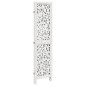 vidaXL Biombo separador de 3 paneles madera maciza Paulownia blanco vidaXL Biombo separador de 3 paneles madera maciza Paulownia blanco