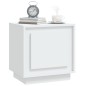 vidaXL Mesitas de noche 2 uds madera contrachapada blanco 44x35x45 cm vidaXL Mesitas de noche 2 uds madera contrachapada blanco 44x35x45 cm
