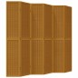 vidaXL Biombo separador de 6 paneles madera maciza paulownia marrón vidaXL Biombo separador de 6 paneles madera maciza paulownia marrón