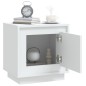 vidaXL Mesitas de noche 2 uds madera contrachapada blanco 44x35x45 cm vidaXL Mesitas de noche 2 uds madera contrachapada blanco 44x35x45 cm