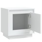 vidaXL Mesitas de noche 2 uds madera contrachapada blanco 44x35x45 cm vidaXL Mesitas de noche 2 uds madera contrachapada blanco 44x35x45 cm