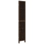 vidaXL Biombo separador de 3 paneles madera paulownia marrón oscuro vidaXL Biombo separador de 3 paneles madera paulownia marrón oscuro