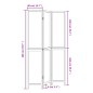 vidaXL Biombo separador de 3 paneles madera paulownia marrón oscuro vidaXL Biombo separador de 3 paneles madera paulownia marrón oscuro