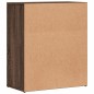 vidaXL Aparador de madera de ingeniería marrón roble 60x31x70 cm vidaXL Aparador de madera de ingeniería marrón roble 60x31x70 cm