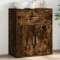 vidaXL Aparador de madera de ingeniería roble ahumado 60x31x70 cm