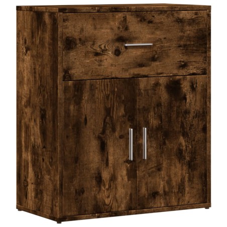 vidaXL Aparador de madera de ingeniería roble ahumado 60x31x70 cm