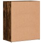 vidaXL Aparador de madera de ingeniería roble ahumado 60x31x70 cm