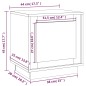 vidaXL Mesitas de noche 2 uds madera contrachapada blanco 44x35x45 cm vidaXL Mesitas de noche 2 uds madera contrachapada blanco 44x35x45 cm