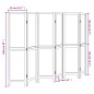 vidaXL Biombo separador de 6 paneles madera maciza Paulownia blanco vidaXL Biombo separador de 6 paneles madera maciza Paulownia blanco