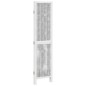 vidaXL Biombo separador de 3 paneles madera maciza Paulownia blanco vidaXL Biombo separador de 3 paneles madera maciza Paulownia blanco