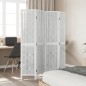 vidaXL Biombo separador de 4 paneles madera maciza Paulownia blanco vidaXL Biombo separador de 4 paneles madera maciza Paulownia blanco