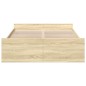 vidaXL Cama con cajones madera de ingeniería roble Sonoma 120x190 cm vidaXL Cama con cajones madera de ingeniería roble Sonoma 120x190 cm