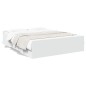 vidaXL Estructura cama con cajones madera ingeniería blanca 160x200 cm vidaXL Estructura cama con cajones madera ingeniería blanca 160x200 cm