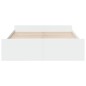 vidaXL Estructura cama con cajones madera ingeniería blanca 160x200 cm vidaXL Estructura cama con cajones madera ingeniería blanca 160x200 cm