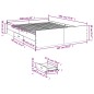 vidaXL Estructura cama con cajones madera ingeniería blanca 160x200 cm vidaXL Estructura cama con cajones madera ingeniería blanca 160x200 cm