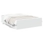 vidaXL Cama con cajones madera de ingeniería blanco 120x190 cm