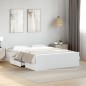vidaXL Cama con cajones madera de ingeniería blanco 120x190 cm