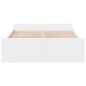 vidaXL Cama con cajones madera de ingeniería blanco 120x190 cm