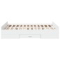 vidaXL Cama con cajones madera de ingeniería blanco 120x190 cm