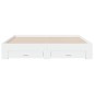 vidaXL Estructura cama con cajones madera ingeniería blanca 180x200 cm vidaXL Estructura cama con cajones madera ingeniería blanca 180x200 cm