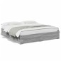 vidaXL Cama con cajones madera ingeniería gris Sonoma 180x200 cm vidaXL Cama con cajones madera ingeniería gris Sonoma 180x200 cm