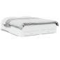 vidaXL Estructura cama con cajones madera ingeniería blanca 150x200 cm vidaXL Estructura cama con cajones madera ingeniería blanca 150x200 cm