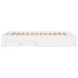 vidaXL Estructura cama con cajones madera ingeniería blanca 150x200 cm vidaXL Estructura cama con cajones madera ingeniería blanca 150x200 cm