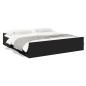 vidaXL Estructura cama con cajones madera ingeniería negra 200x200 cm