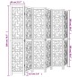 vidaXL Biombo separador de 6 paneles madera maciza paulownia marrón vidaXL Biombo separador de 6 paneles madera maciza paulownia marrón